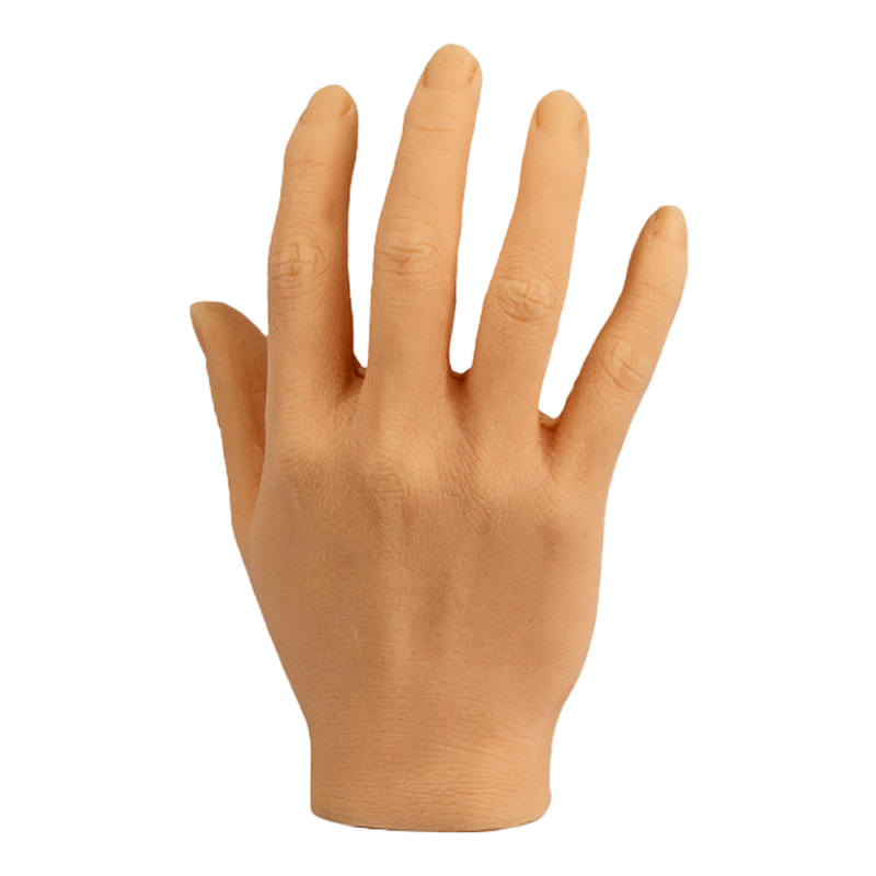 Mano de práctica de tatuaje de silicona (mano derecha falsa)