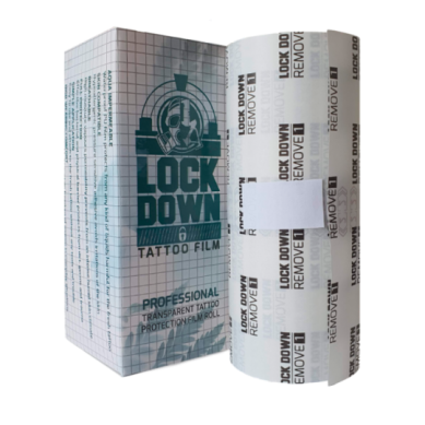 THE INKED ARMY – Lock Down – Película de tatuaje transpirable – Rollo único de 15 cm x 10 m