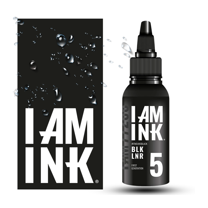I AM INK – Tinta para tatuajes – BLK LNR 5 – 50ML