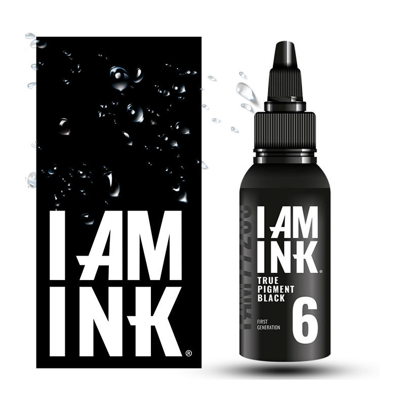I AM INK – Tinta para tatuajes – Negro Intenso 6 – 50ML