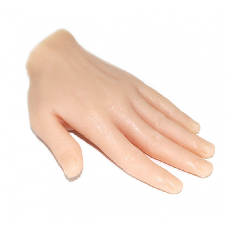 Mano de silicona corta izquierda