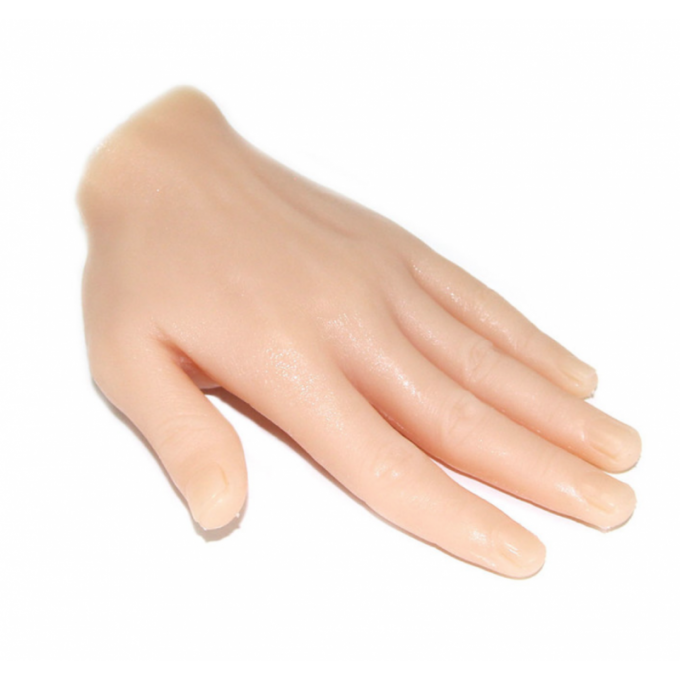 Mano de silicona corta izquierda