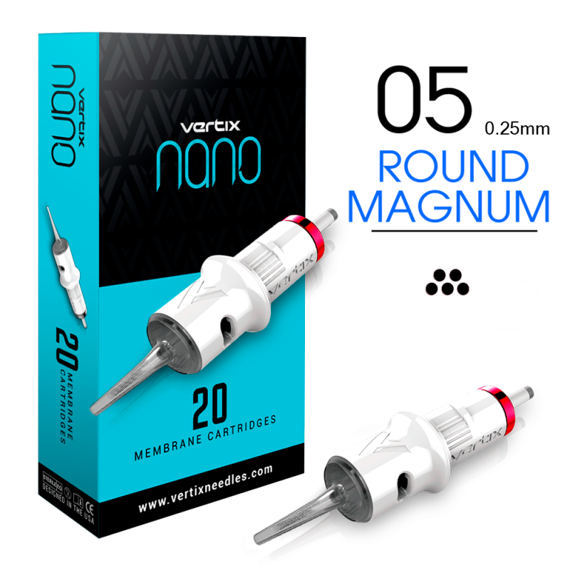 Vertix Nano 5RM - Agujas de Cartuchos 20 UDS | Cartuchos de Agujas Veritx Nano