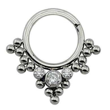 Anillo de Acero Quirúrgico para Nariz/Septum