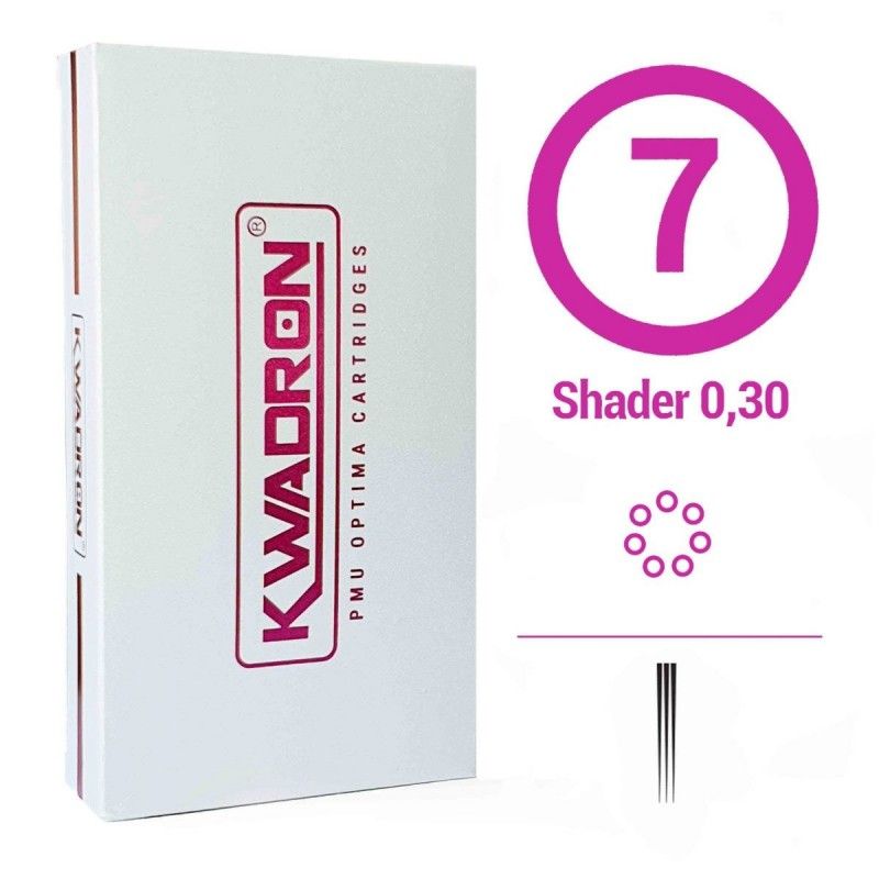 Agujas Kwadron PMU 7RS - Cartuchos 0.30mm | Cartuchos Agujas Kwadron 7