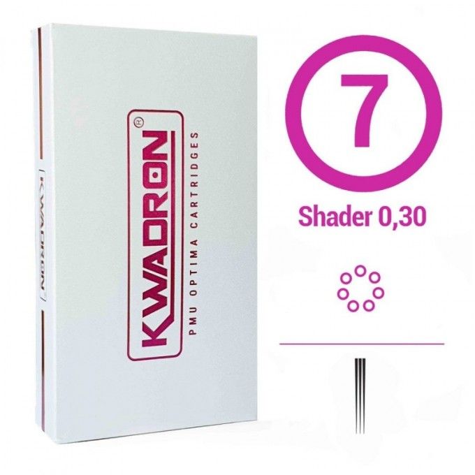 Agujas Kwadron PMU 7RS - Cartuchos 0.30mm | Cartuchos Agujas Kwadron 7