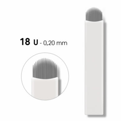 Agujas para plumas / microblading 18U-0.20mm (Round magnum)