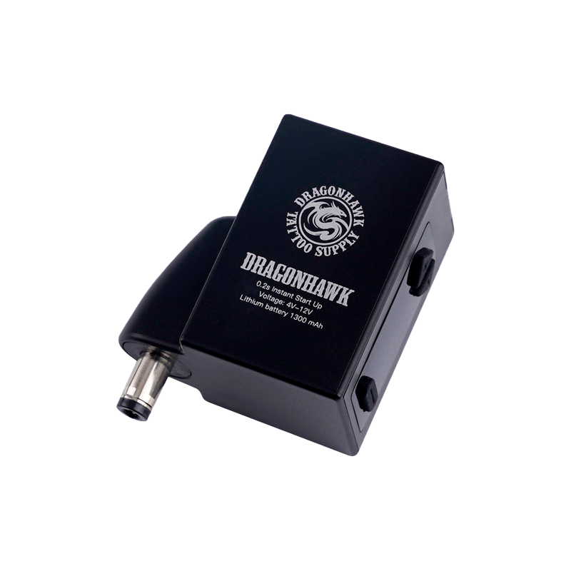 Dragonhawk – Mini batería inalámbrica LCD para máquina de tatuajes DC