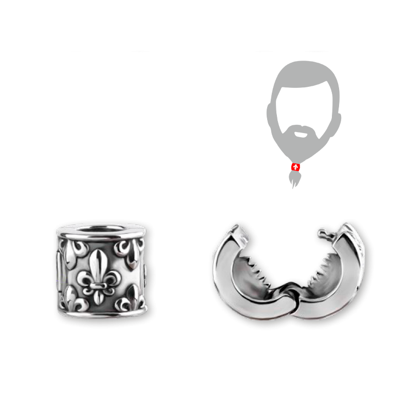Anillo de cuentas para la barba
