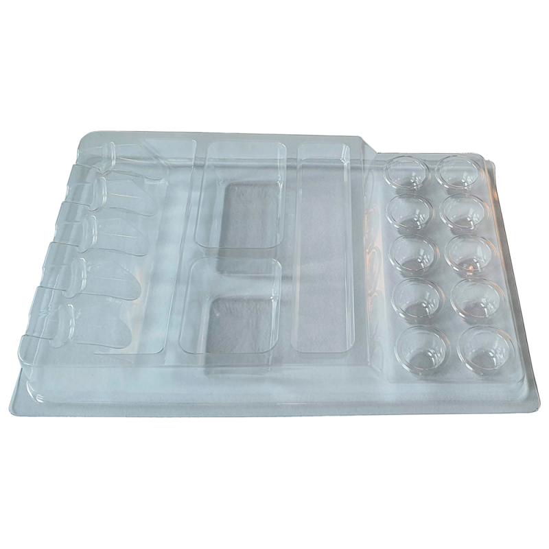 Bandejas desechable para agujas de tatuaje transparente 5uds.