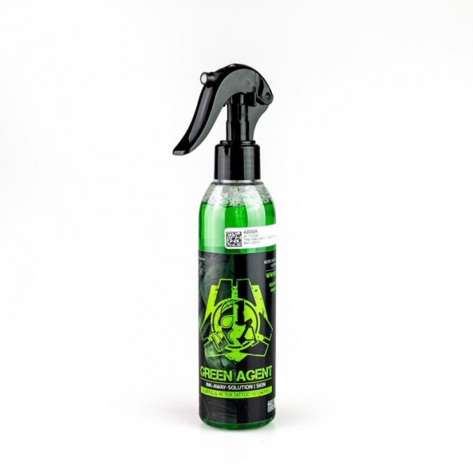 Solución de limpieza para tatuaje – Green Agent Spray – 200 ml