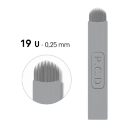Agujas para plumas / microblading 19U-0.25mm (Round magnum)