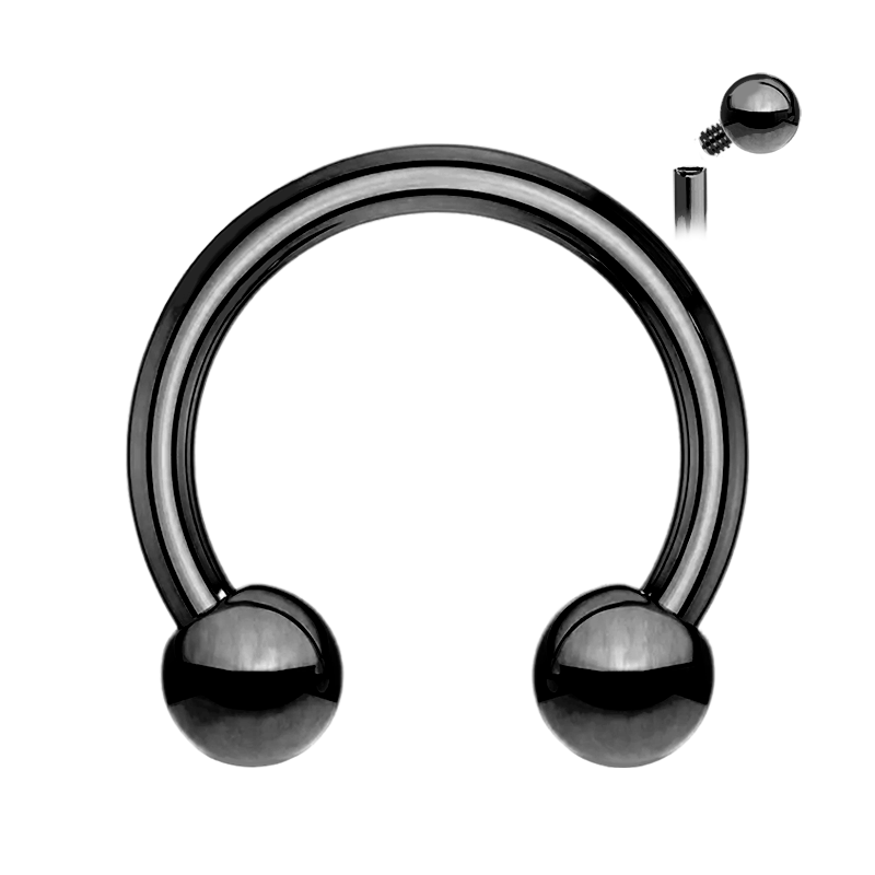 Circular Barbell de Titanio ASTM F136 Rosca Interna