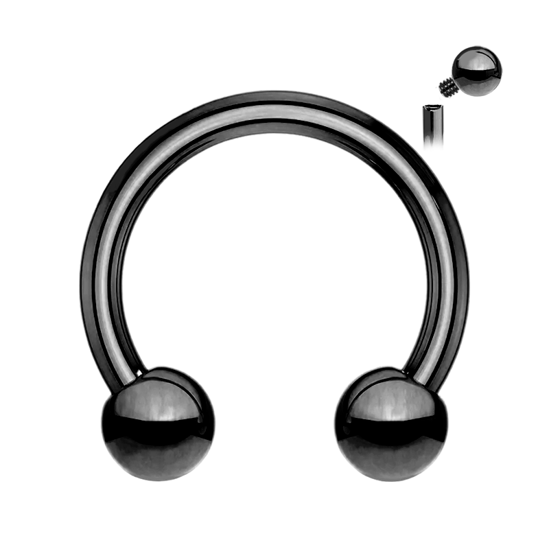 Circular Barbell de Titanio Rosca Interna