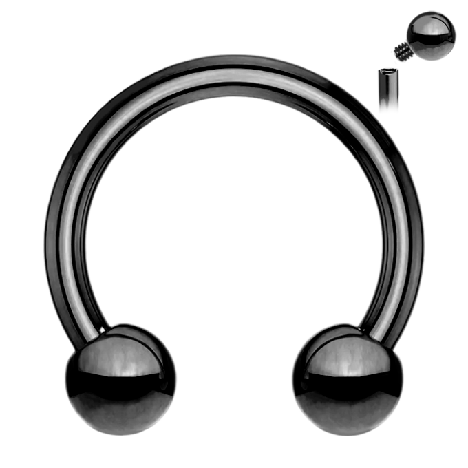 Circular Barbell de Titanio ASTM F136 Rosca Interna