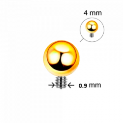 Bolas Piercings de Titanio Rosca interna 1.2mm
