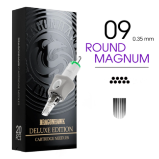 9RM-0.30MM Agujas de tatuajes DRAGONHAWK-Deluxe Edition 20uds