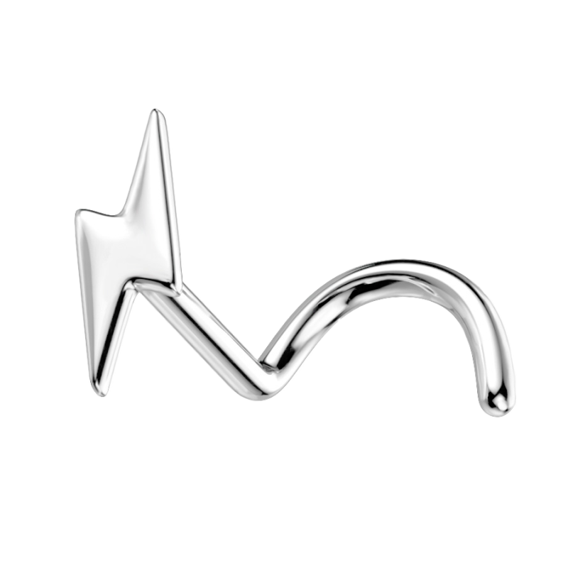 Nostril Piercings de Titanio G23 con Rayo