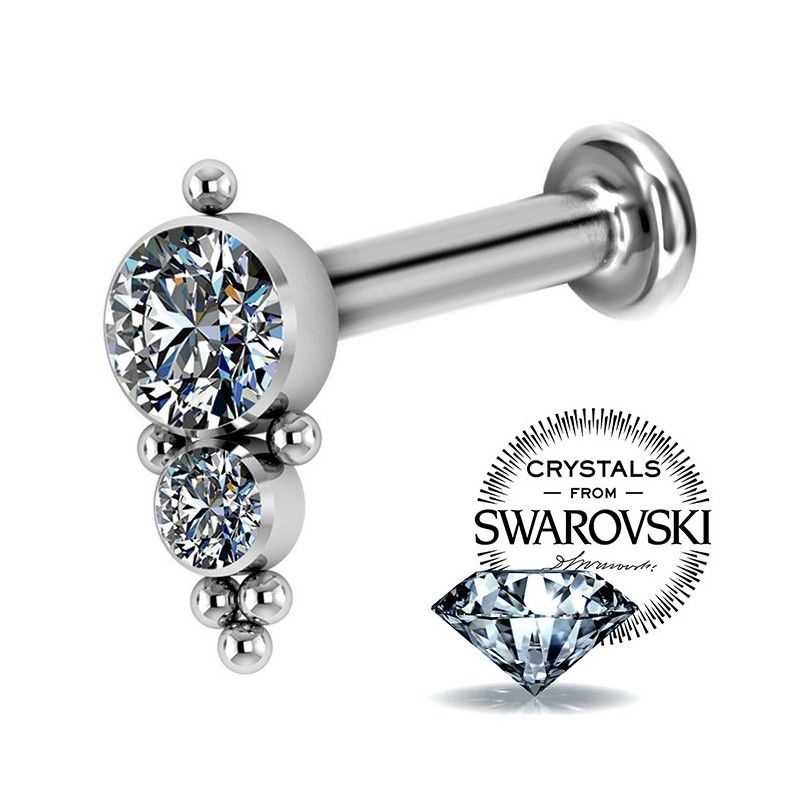 Piercings Helix de Titanio ASTM-F136 con Cristales