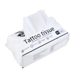 Toallitas desechables blancas para tatuajes