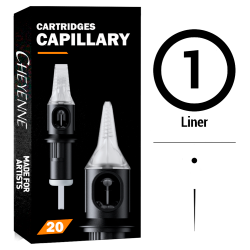 1RL-0.20/0.25/0.30MM CARTUCHOS CAPILLARY CHEYENNE PARA LINEA 20 UDS