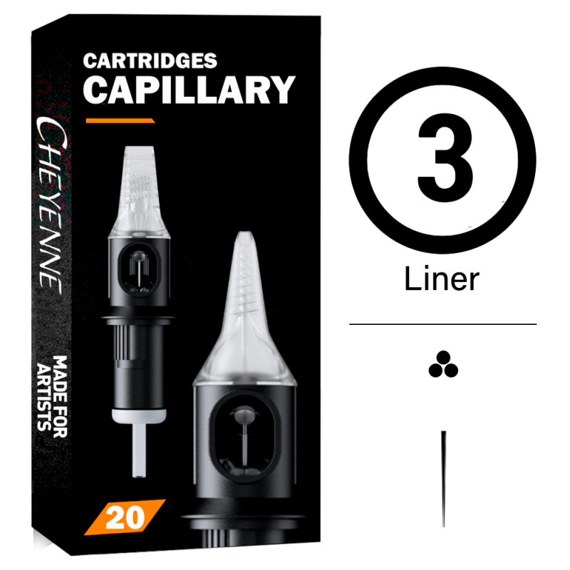 3RL-0.25/0.30MM CARTUCHOS CAPILLARY CHEYENNE PARA LINEA 20 UDS