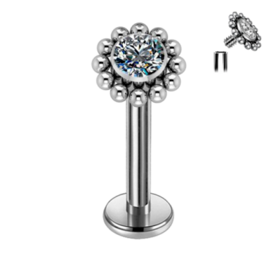 Hélix de Titanio ASTM F136 con Brillante Premium Zirconia