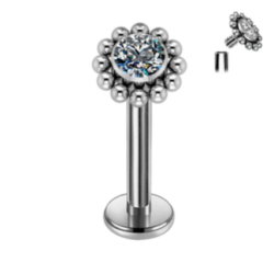 Hélix de Titanio ASTM F136 con Brillante Premium Zirconia