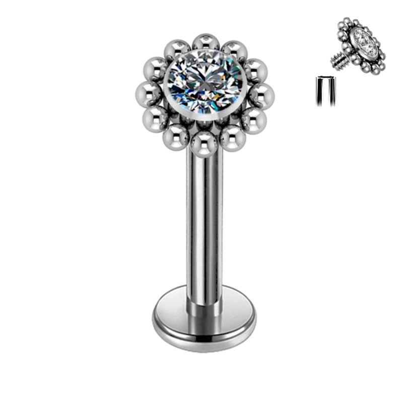 Hélix de Titanio ASTM F136 con Brillante Premium Zirconia