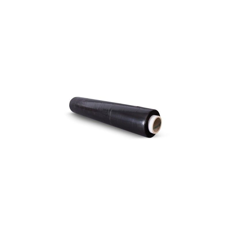 Rollo Plastico Negro Retráctil Estirable - 400mm x 200m