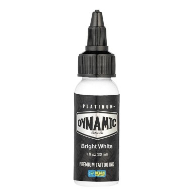 Dynamic Tattoo Ink Platinum – Tinta de tatuaje Bright White – 30 ml