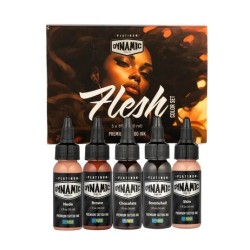 Dynamic Tattoo Ink Platinum – Flesh Set – 5x30 ml