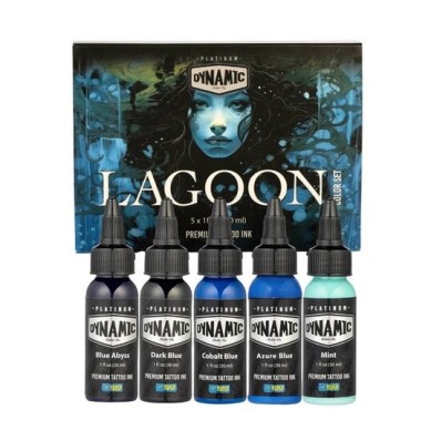 Dynamic Tattoo Ink Platinum – Lagoon Set – 5x30 ml