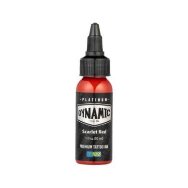 Dynamic Tattoo Ink Platinum – Tinta de tatuaje Scarlet Red – 30 ml