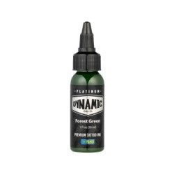 Dynamic Tattoo Ink Platinum – Tinta de tatuaje Forest Green – 30 ml