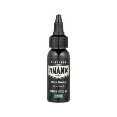 Dynamic Tattoo Ink Platinum – Tinta de tatuaje Dark Green – 30 ml