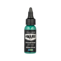 Dynamic Tattoo Ink Platinum – Tinta de tatuaje Emerald Green – 30 ml