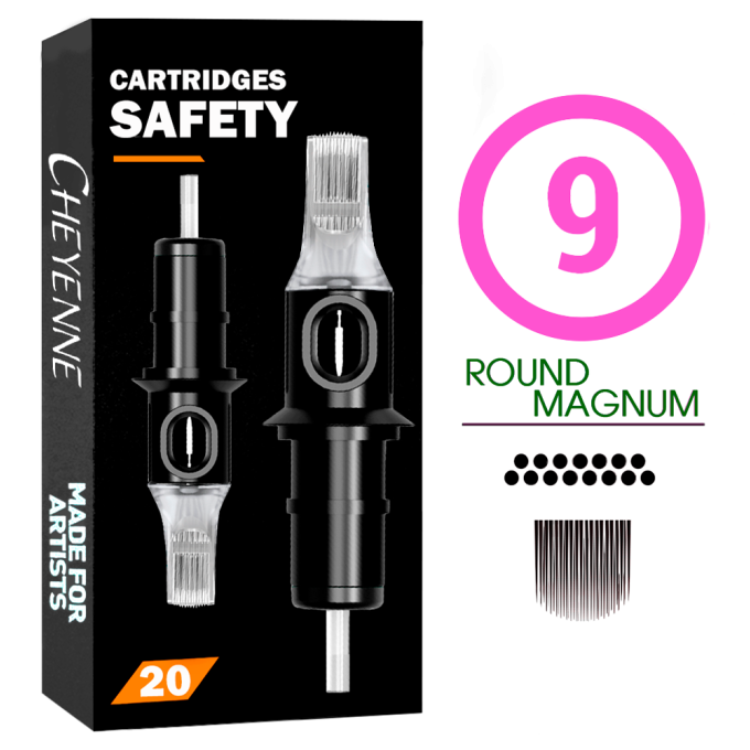 9RM 0.35 CARTUCHOS CHEYENNE ROUND MAGNUM - 20 UDS
