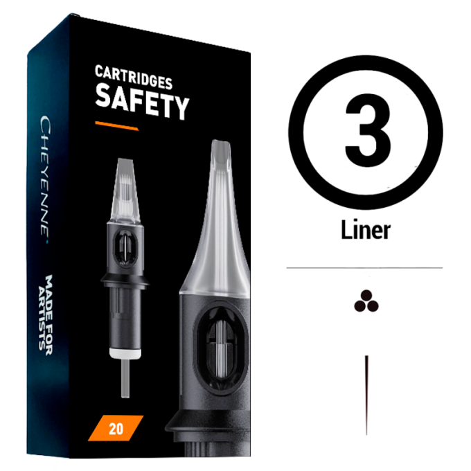 3RL 0.18/0.20/0.25/0.30 SAFETY CARTRIDGES CHEYENNE PARA LINEA-20 UDS