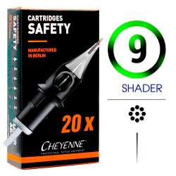 9RS AGUJAS PARA TATUAJES DE CARTUCHOS SHADER CHEYENNE-20 UDS