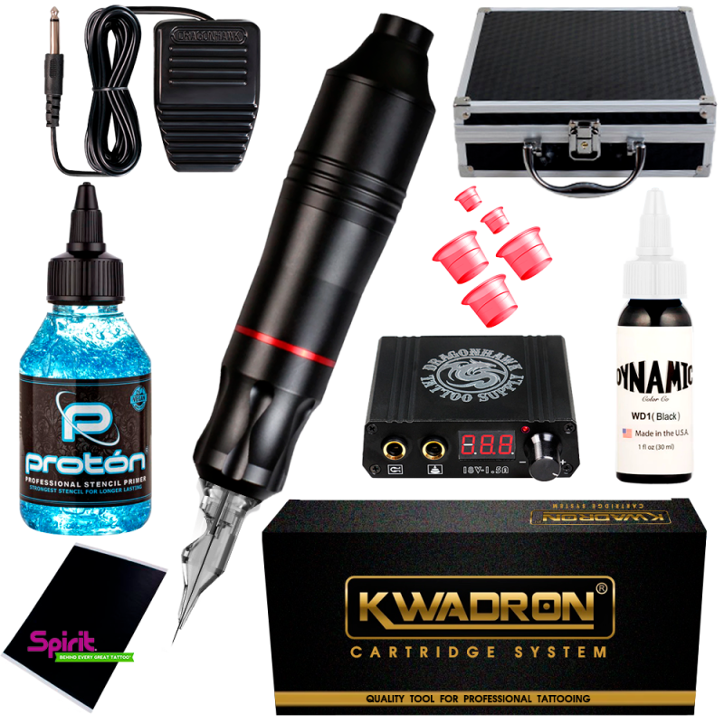 Kit de tatuaje profesional pen con maleta