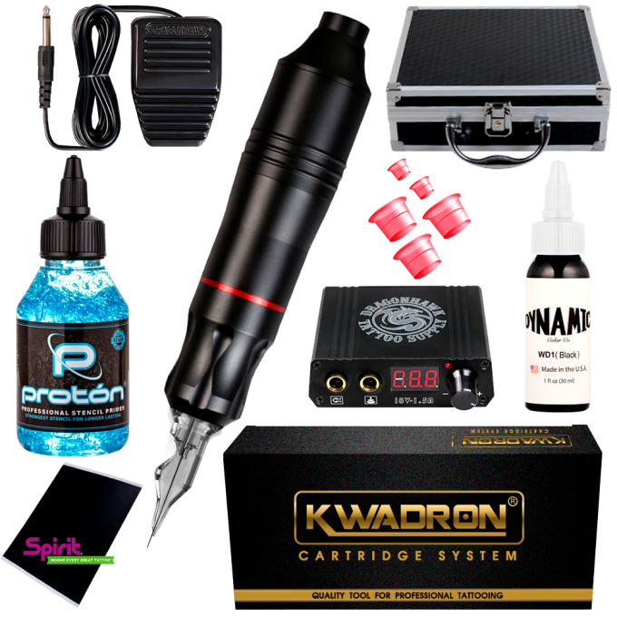 Kit de tatuaje profesional pen con maleta