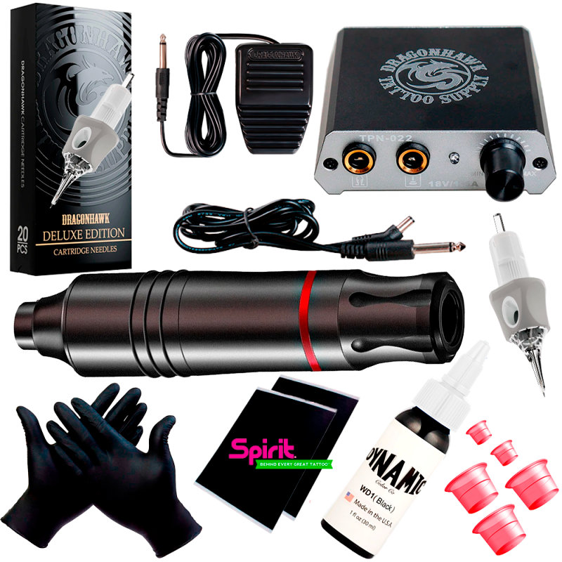 Kit de Tatuajes Baratao – Máquina de tatuar Barata // Precios Kit de tatuaje –