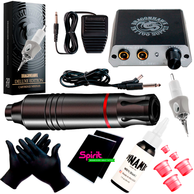 Kit de Tatuajes Baratao – Máquina de tatuar Barata // Precios Kit de tatuaje –