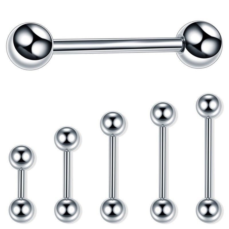 Barbells Piercings (Lengua, Pezon) Acero Quirúrgico Lote de 100 unidades