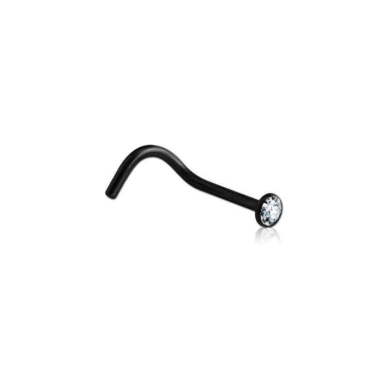 Nostril de Acero Quirúrgico con Cristal Premium Zirconia