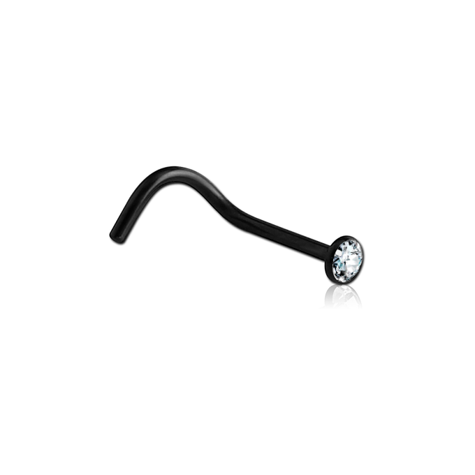 Nostril de Acero Quirúrgico con Cristal Premium Zirconia