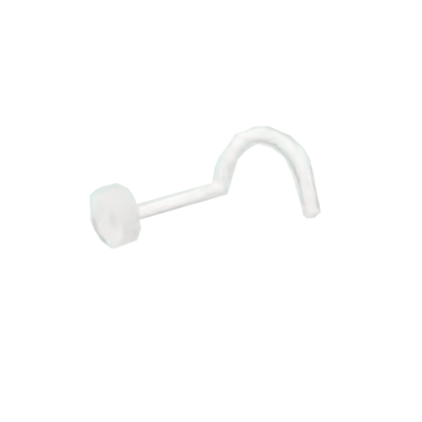 Nostril Acrílico Transparente con Disco Plano