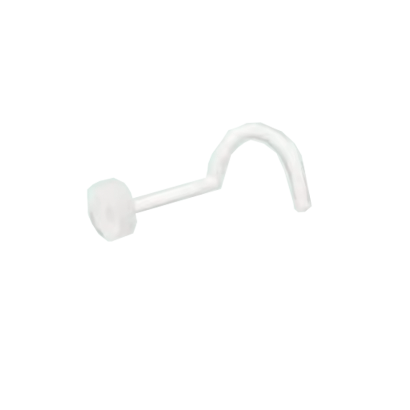 Nostril Acrílico Transparente con Disco Plano