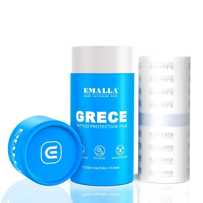Emalla Grece - Rollo de Película Protectora Mate para Tatuajes